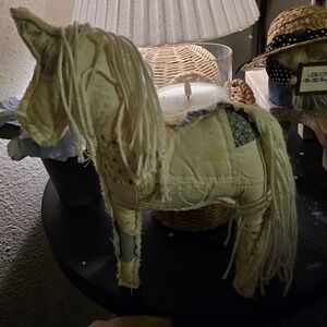 Handcrafted Wilted Unicorn Horse Decor